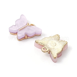 10Pcs 5 Colors Alloy Acrylic Pendants&nbsp;ENAM-YW0003-21