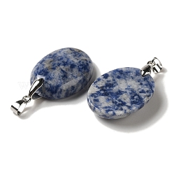 Natural Blue Spot Jasper Pendants&nbsp;G-Z055-03P-18