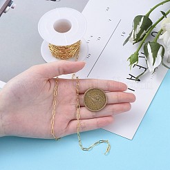 Soldered Brass Paperclip Chains&nbsp;CHC-G005-06G-01
