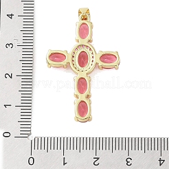 Real 18K Gold Plated Brass Micro Pave Cubic Zirconia Pendants&nbsp;KK-A209-30G