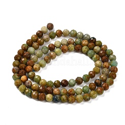 Natural Chrysocolla and Lapis Lazuli Beads Strands&nbsp;X-G-G278-B01-4mm