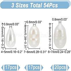 54Pcs 3 Styles Natural Cultured Freshwater Pearl Beads&nbsp;PEAR-AR0001-01