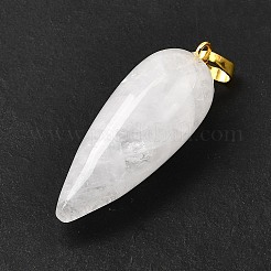 Natural & Synthetic Gemstone Pointed Pendants&nbsp;G-F705-01G