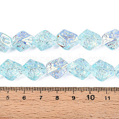 Transparency Electroplate Glass Beads Strands&nbsp;GLAA-T023-41A-06