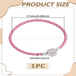1Pc Cowhide Cord Braided Bracetlets for Men Women&nbsp;BJEW-LP0003-47D