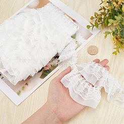 5M Double-Layer Pleated Polyester Chiffon Lace Trim&nbsp;OCOR-GF0006-69C