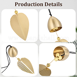 Brass Bell Pendants&nbsp;HJEW-WH20816-010G-F