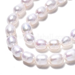 Natural Cultured Freshwater Pearl Beads Strands&nbsp;PEAR-N012-06E-1