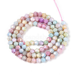 Anti-Tarnish Electroplate Bicone Glass Beads Strands&nbsp;EGLA-T021-4mm-16-11