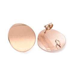 304 Stainless Steel Stud Earring Findings&nbsp;X-STAS-Q231-06RG