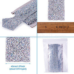 Glitter Resin Hotfix Rhinestone(Hot Melt Adhesive On The Back)&nbsp;OCOR-TA0002-02-40mm
