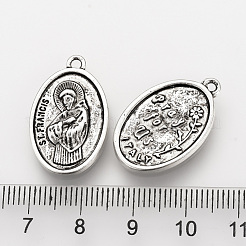 Tibetan Style Alloy Pendants&nbsp;TIBE-Q078-07AS-RS