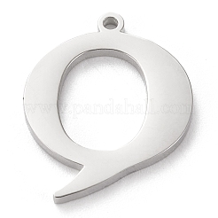 Tarnish Resistant 304 Stainless Steel Letter Pendant Rhinestone Settings&nbsp;LS-STAS-J028-01Q