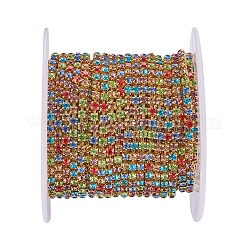 Brass Rhinestone Strass Chains&nbsp;CHC-R125-S6-15C