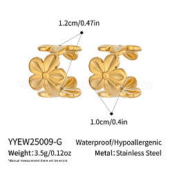 304 Stainless Steel Cuff Earrings for Women&nbsp;YW4360-1