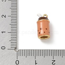 Brass Enamel Pendants&nbsp;KK-CBA1717-03G-01