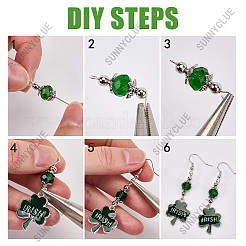 Saint Patrick's Day Theme DIY Earring Making Kit&nbsp;DIY-SC0029-05