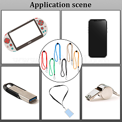 6Pcs 6 Colors Polyester Mobile Straps&nbsp;HJEW-GF0001-69