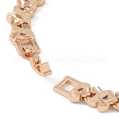 Brass Link Chain Bracelets for Women Men&nbsp;BJEW-P324-01A-KCG