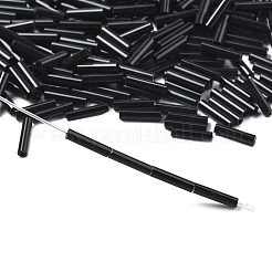 Opaque Glass Bugle Beads&nbsp;SEED-R028-2x9-C01