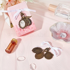 2 Sets Wedding Bouquet Alloy & Glass Photo Charms&nbsp;DIY-SC0025-64
