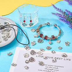 100Pcs 20 Styles Tibetan Style Alloy Pendants&nbsp;FIND-TA0003-59
