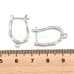 Brass Hoop Earring Findings&nbsp;KK-K340-39P