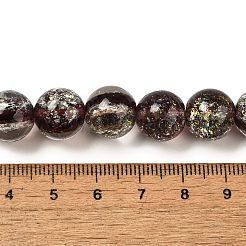 Handmade Dichroic Foil Glass Beads Strands&nbsp;DICH-U001-10D