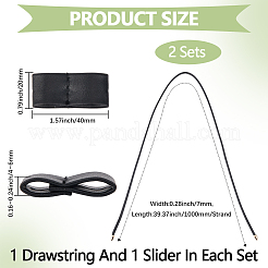 Flat Imitation Leather Drawstring for Bucket Bag&nbsp;FIND-WH20007-51C