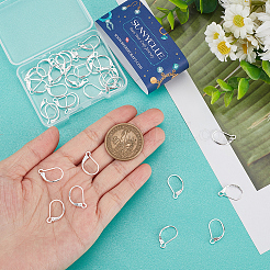 40Pcs Brass Leverback Earring Findings&nbsp;KK-SC0005-65