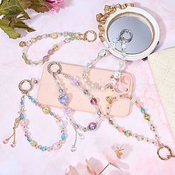 1Pc Glass Mobile Straps&nbsp;AJEW-SZ0002-95B