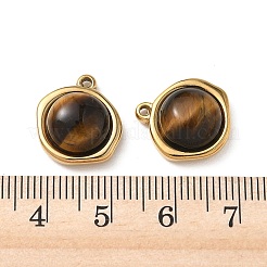 Natural Tiger Eye Pendants&nbsp;STAS-G397-01G-03