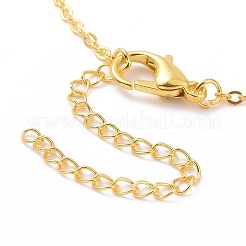 Alloy Moon Phase Pendant Necklace for Women&nbsp;LS-NJEW-G030-04G