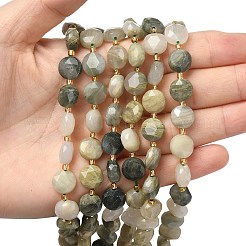 Natural Green Rutilated Quartz Beads Strands&nbsp;G-C116-A145-01