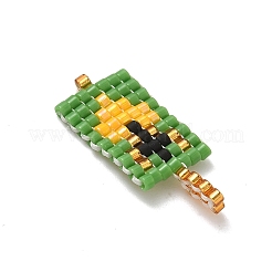 Glass Seed Beaded Pendants&nbsp;PALLOY-MZ00909-01