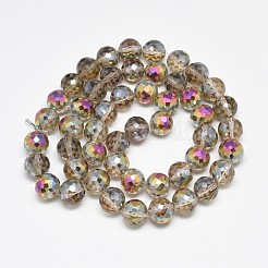 Electroplate Glass Beads Strands&nbsp;EGLA-Q086-12mm-05