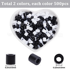 1000Pcs 2 Colors PE DIY Melty Beads Fuse Beads Refills&nbsp;DIY-SP0006-84