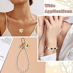 7Pcs 7 Styles Brass Micro Pave Clear Cubic Zirconia Locket Pendants&nbsp;FIND-CJ0005-08