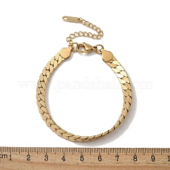 304 Stainless Steel Snake Chains Bracelets for Women&nbsp;BJEW-R009-01G