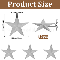 30Pcs Iron Pendants&nbsp;IFIN-GF0001-58