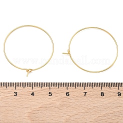 SHEGRACE Brass Hoop Earrings Findings&nbsp;XGR0005G-70G