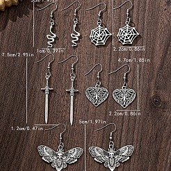 5 Pairs Alloy Dangle Earrings&nbsp;FS-WGC6922-01