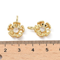 Brass Micro Pave Cubic Zirconia Pendants&nbsp;KK-L260-07G
