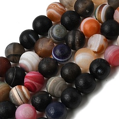 Natural Agate Beads Strands&nbsp;G-P614-10mm-02