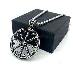 Vintage 304 Stainless Steel Viking Anchor Pendant Necklaces for Men&nbsp;LS-VB2493