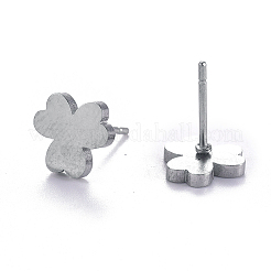 Tarnish Resistant Unisex 304 Stainless Steel Stud Earrings&nbsp;EJEW-E254-07P