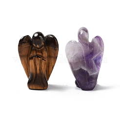 Natural & Synthetic Gemstone Carved Angel Statues Ornament&nbsp;G-P525-16