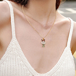 48Pcs 4 Styles Rack Plating Alloy Enamel Pendants&nbsp;ENAM-SC0007-37