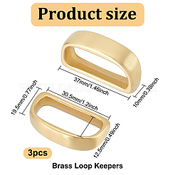 Brass Loop Keepers&nbsp;KK-BC0012-71