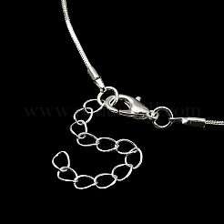 Brass Square Snake Chain Necklace for Men Women&nbsp;MAK-YW0001-10
